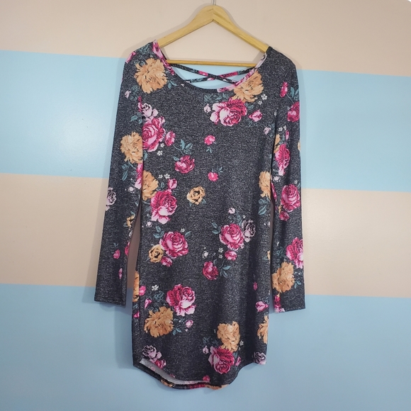 No Boundaries Long Sleeve Floral Dress - Picture 5 of 6